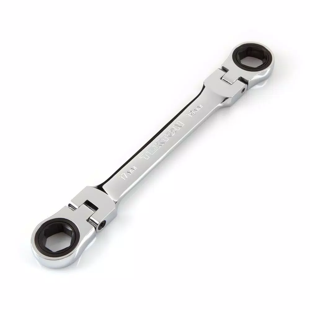 Best Pirce 🔥 TEKTON 17 Mm X 19 Mm Flex-Head Ratcheting Box End 🔧 Wrench 🤩