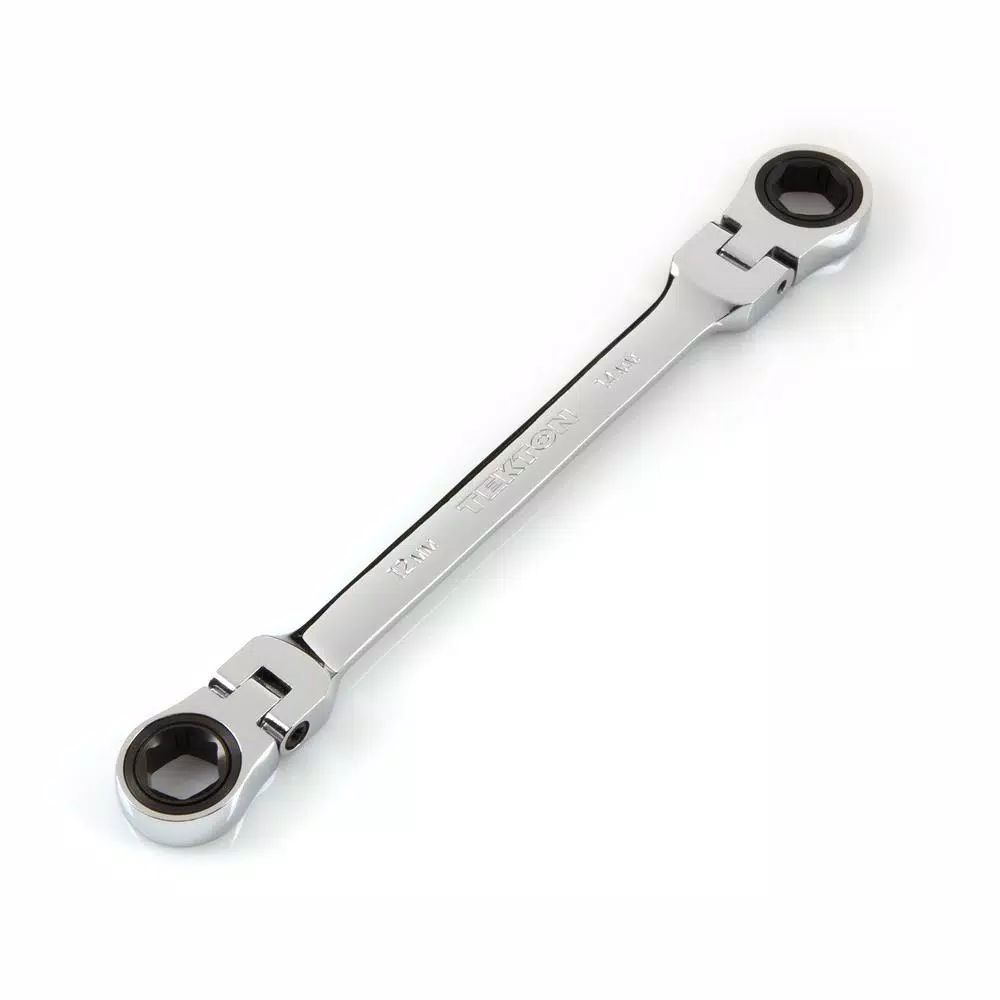 New 👏 TEKTON 12 Mm X 14 Mm Flex-Head Ratcheting Box End 🔧 Wrench 🌟