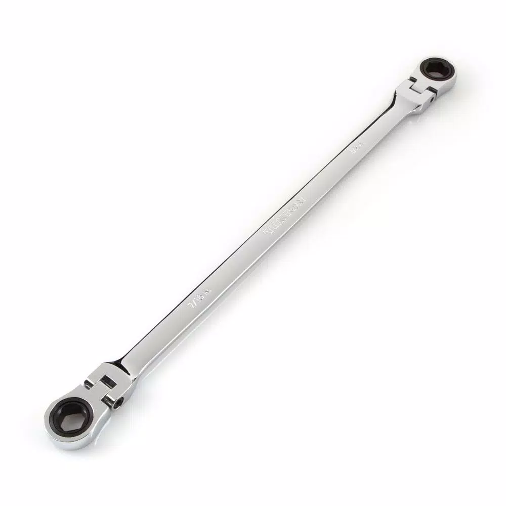 Coupon 🌟 TEKTON 7/16 In. X 1/2 In. Extra Long Flex-Head Ratcheting Box End 🔧 Wrench 🤩