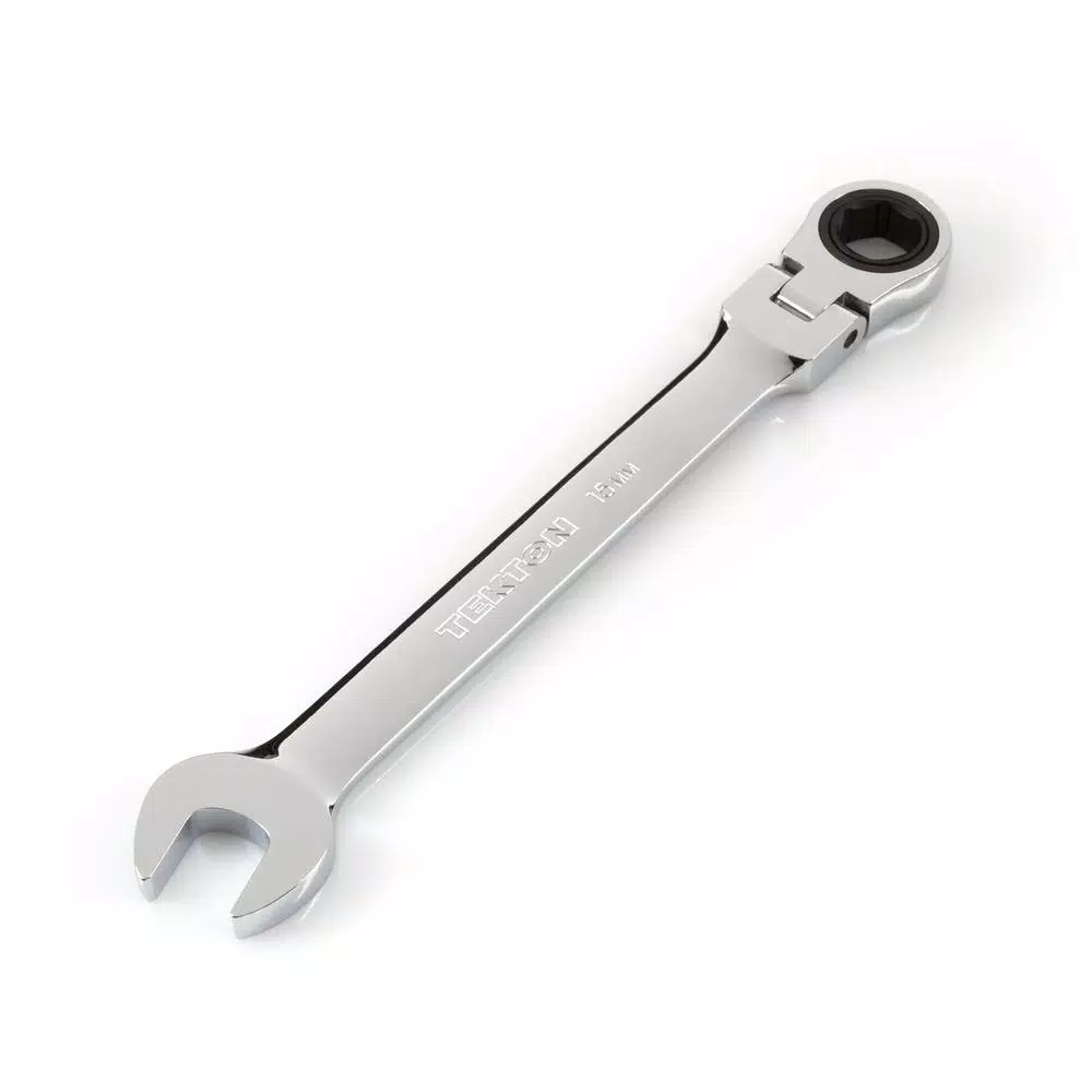 Best Sale 👍 TEKTON 15 Mm Flex-Head Ratcheting Combination 🔧 Wrench 🛒
