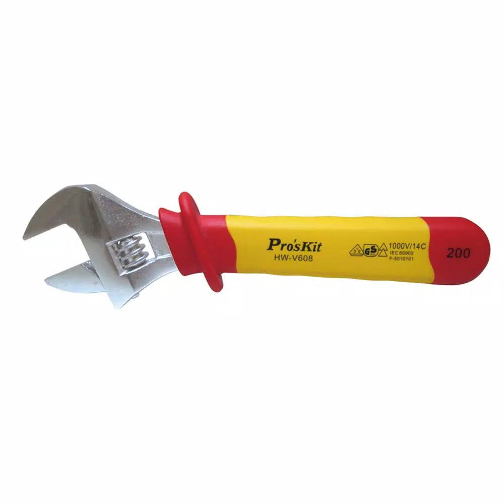 Cheapest 🤩 Pro'sKit Pro’sKit 8 In. VDE 1000-Volt Insulated Adjustable 🔧 Wrench 😀