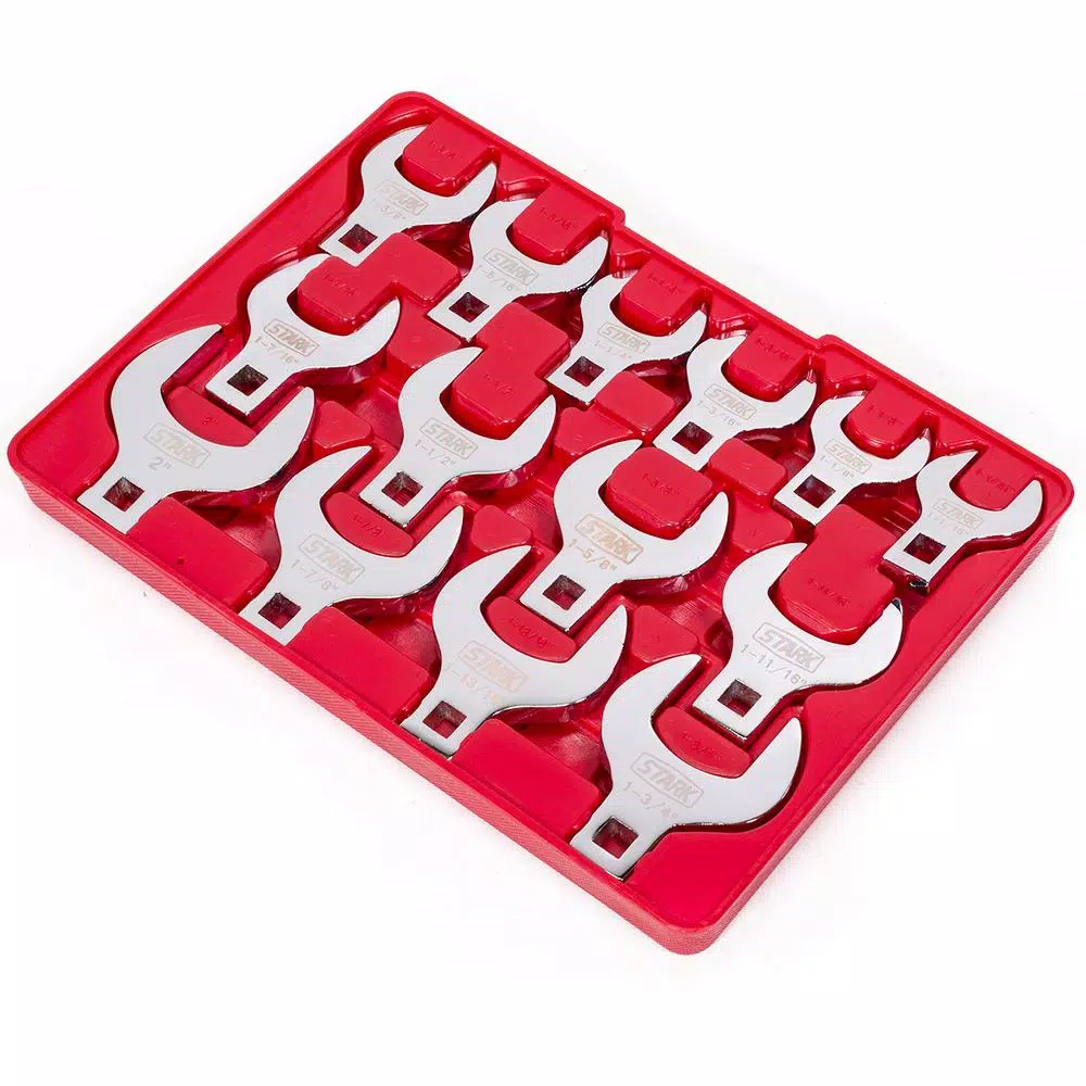 Brand new ⭐ Stark Handyman 1/2 In. Drive SAE Jumbo Crowfoot 🔧 Wrench Set (14-Piece) 😀