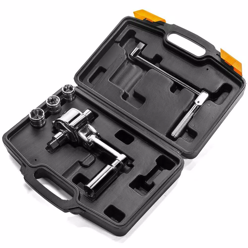 Promo 😍 XtremepowerUS Lug Nut Torque 🔧 Wrench Multiplier Labor Saving Tool Set With 3 Sockets 360NM (6-piece) 🎉